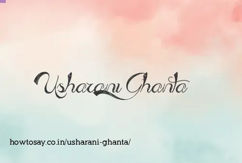 Usharani Ghanta
