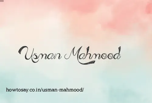 Usman Mahmood