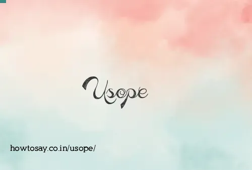 Usope