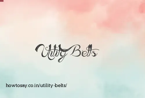 Utility Belts