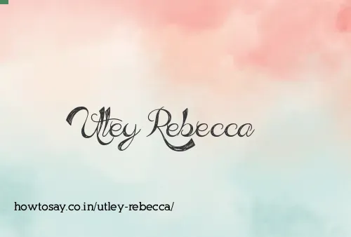 Utley Rebecca