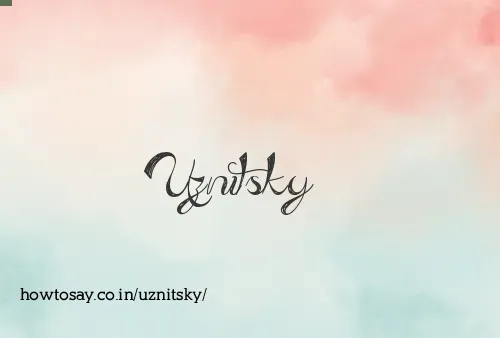 Uznitsky