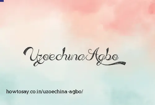 Uzoechina Agbo