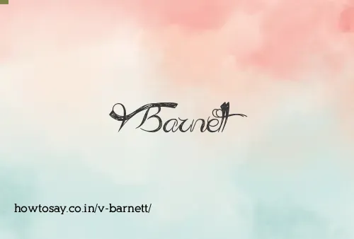 V Barnett
