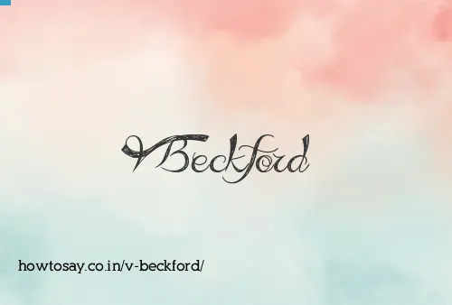 V Beckford