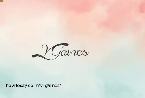 V Gaines