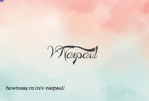 V Naipaul