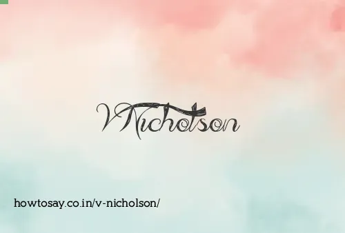 V Nicholson