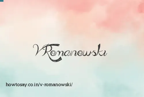 V Romanowski