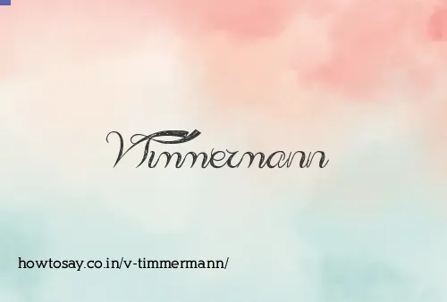 V Timmermann
