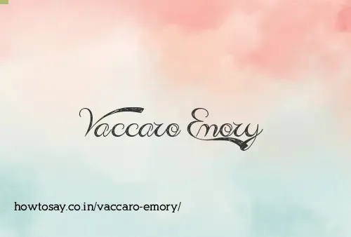 Vaccaro Emory