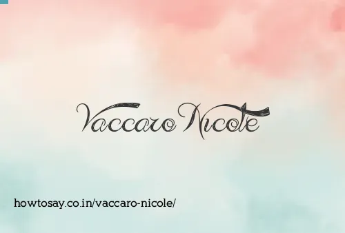 Vaccaro Nicole