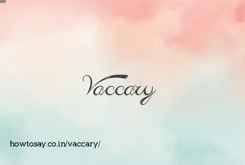 Vaccary