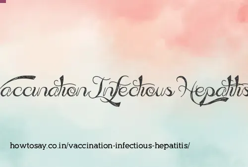 Vaccination Infectious Hepatitis