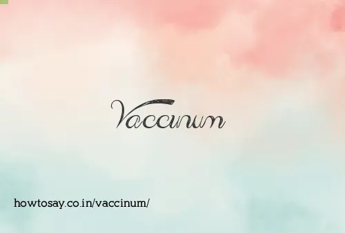Vaccinum