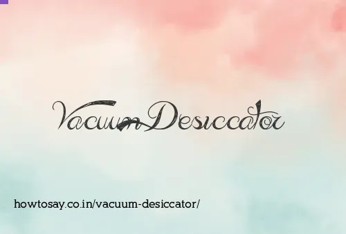 Vacuum Desiccator