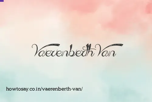 Vaerenberth Van