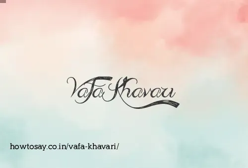 Vafa Khavari