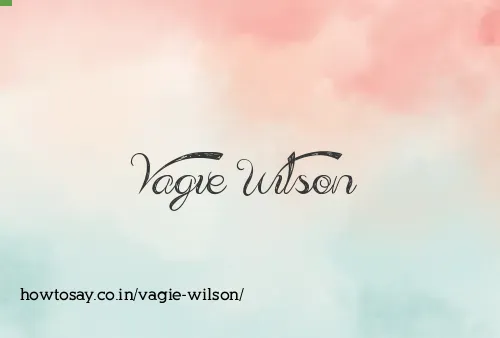 Vagie Wilson