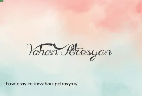 Vahan Petrosyan