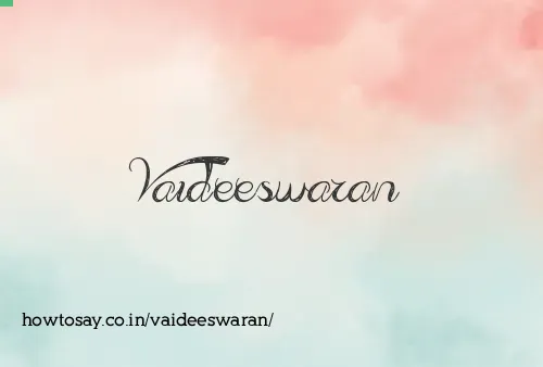 Vaideeswaran