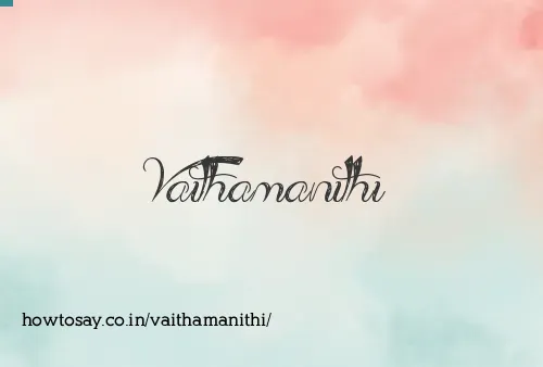 Vaithamanithi