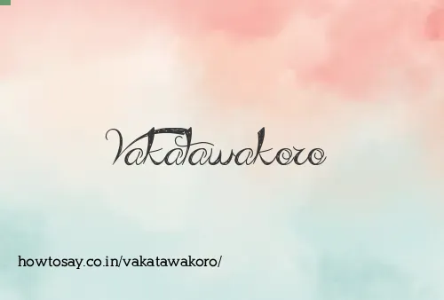 Vakatawakoro