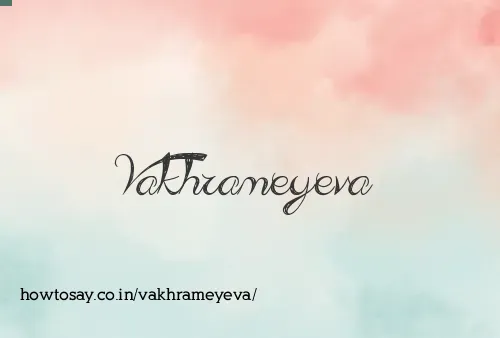 Vakhrameyeva