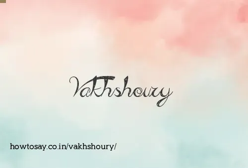 Vakhshoury