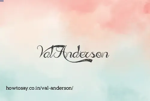 Val Anderson