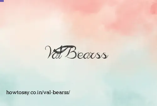 Val Bearss