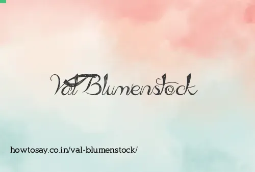 Val Blumenstock