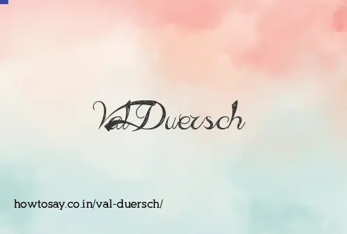 Val Duersch
