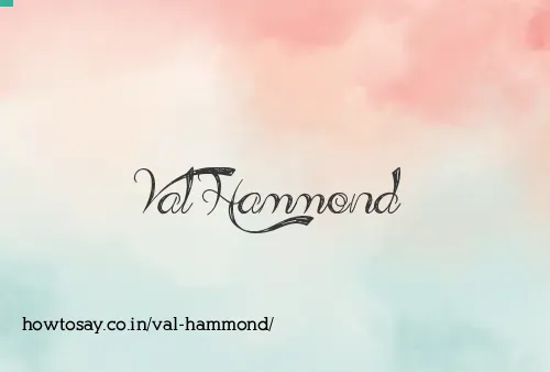 Val Hammond