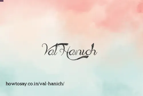 Val Hanich