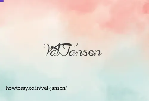 Val Janson