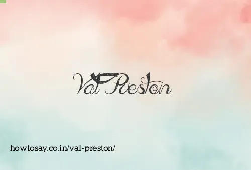 Val Preston