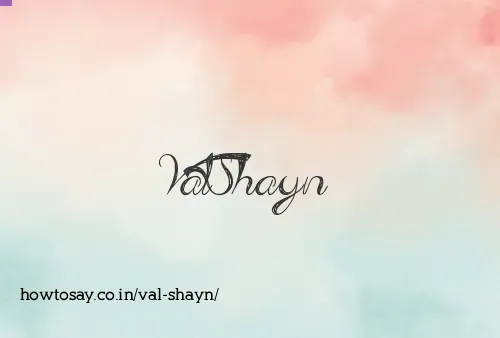Val Shayn