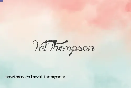 Val Thompson