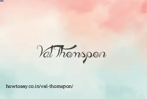 Val Thomspon