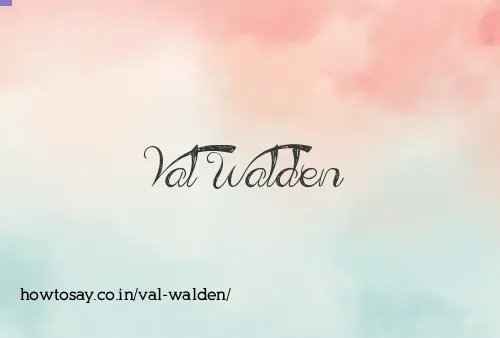 Val Walden
