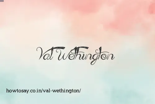 Val Wethington