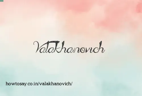Valakhanovich
