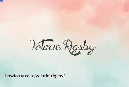 Valarie Rigsby