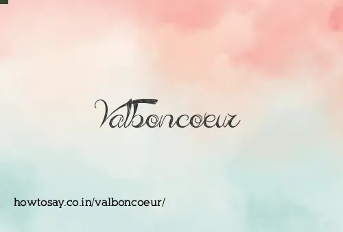 Valboncoeur