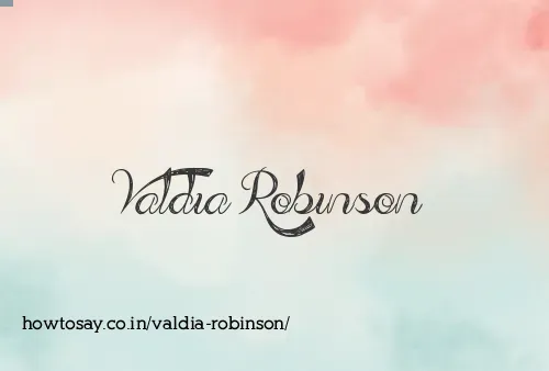 Valdia Robinson