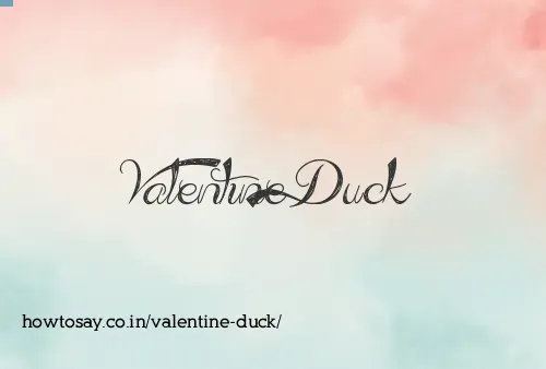 Valentine Duck