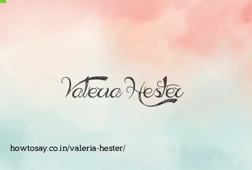 Valeria Hester
