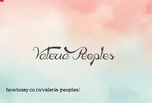 Valeria Peoples