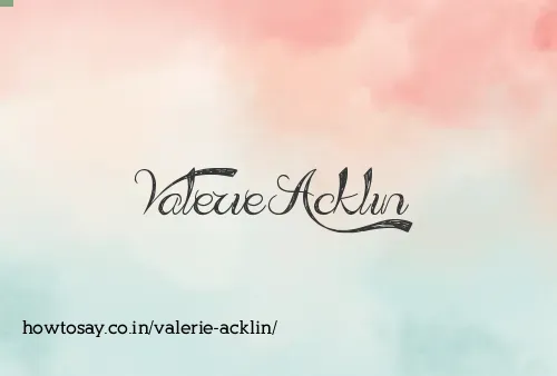 Valerie Acklin